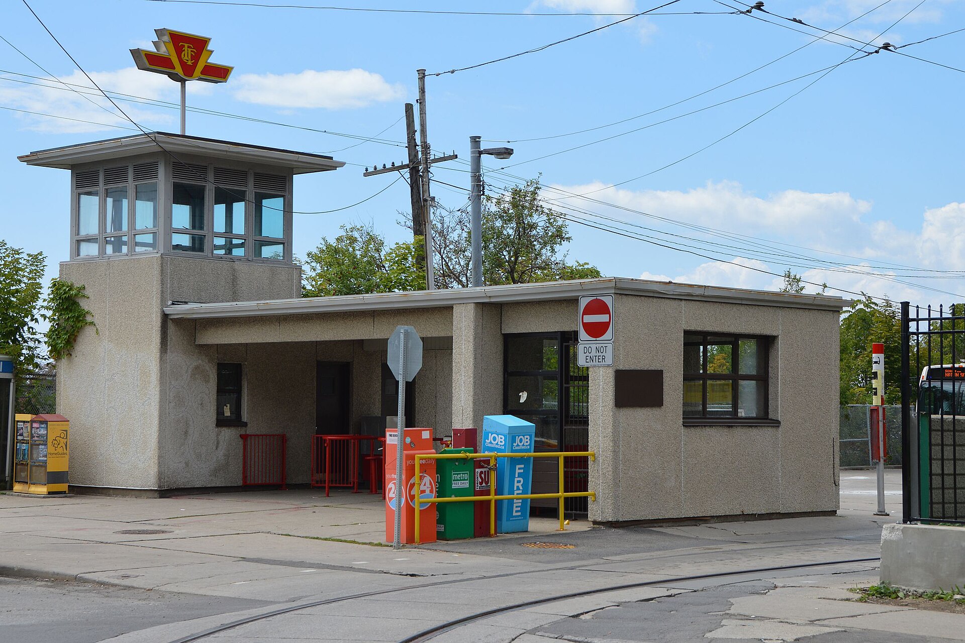 Street frontage at Dufferin Gate Loop, Toronto.